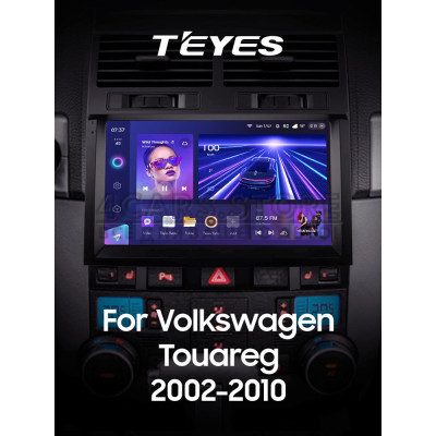 Штатна магнітола Teyes CC3 6+128 Gb з коловим оглядом 360° Volkswagen Touareg GP 2002-2010 (F2) 9" 2k (L2)
