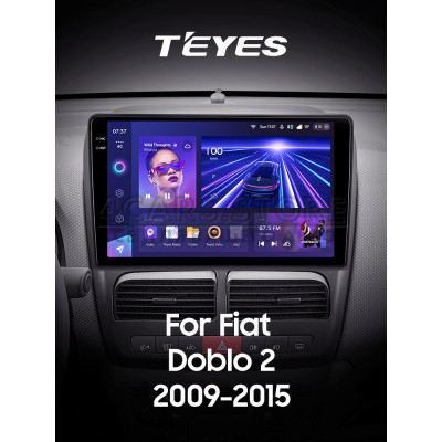 Штатна магнітола Teyes CC3 6+128 Gb з коловим оглядом 360° Fiat Doblo 2 II 263 2009-2015 9" 2k (L1)