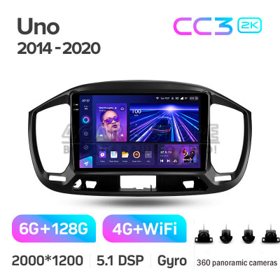 Штатна магнітола Teyes CC3 6+128 Gb з коловим оглядом 360° Fiat Uno 2014-2020 9" 2k (L1) Штатна магнітола Teyes CC3 6+128 Gb з коловим оглядом 360° Fiat Uno 2014-2020 9" 2k (L1)