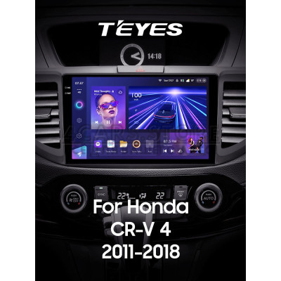 Штатна магнітола Teyes CC3 6+128 Gb з коловим оглядом 360° Honda CR-V CRV 4 RM RE (9 inch) 2011-2018 (C) 9" 2k