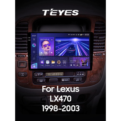 Штатная магнитола Teyes CC3 6+128 Gb с круговым обзором 360° Lexus LX470 J100 (F2) 1998-2003 10" 2k (L2)