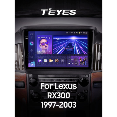 Штатная магнитола Teyes CC3 6+128 Gb с круговым обзором 360° Lexus RX300 XU10 (F1) 1997-2003 9" 2k (L2)