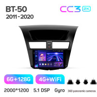 Штатная магнитола Teyes CC3 6+128 Gb с круговым обзором 360° Mazda BT-50 (F1) 2011-2020 9" 2k (L1)