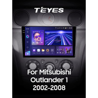 Штатна магнітола Teyes CC3 6+128 Gb з коловим оглядом 360° Mitsubishi Outlander 1 2002-2008 (F2) 9" 2k