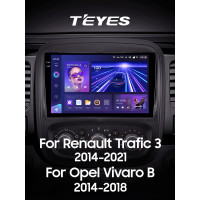 Штатна магнітола Teyes CC3 6+128 Gb з коловим оглядом 360° Renault Trafic 3 2014-2021 / Opel Vivaro B 2014-2018 9" 2k (L1)