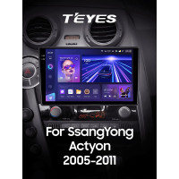 Штатная магнитола Teyes CC3 6+128 Gb с круговым обзором 360° SsangYong Actyon C100 2005-2011 9" 2k