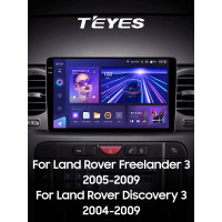 Штатная магнитола Teyes CC3 6+128 Gb с круговым обзором 360° Land Rover Freelander 3 2005-2009 Discovery 3 2004-2009 9" 2k (L3)
