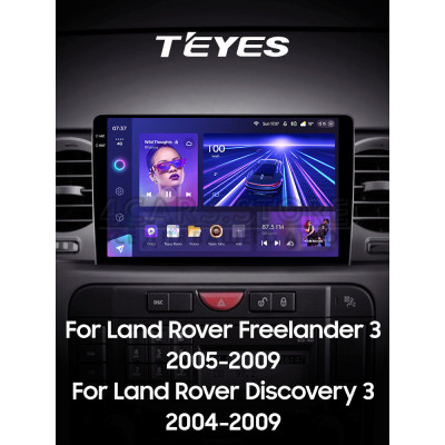 Штатная магнитола Teyes CC3 6+128 Gb с круговым обзором 360° Land Rover Freelander 3 2005-2009 Discovery 3 2004-2009 9" 2k (L3)