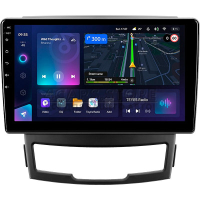 Штатная магнитола Teyes CC3L 4+64 Gb SsangYong Korando 3 Actyon 2 2010-2013 9"