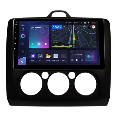 Штатная магнитола Teyes CC3L 4+64 Gb Ford FOCUS 2004-2014 MT AC Black 9"