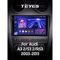 Штатна магнітола Teyes CC3 4+64 Gb Audi A3 2 8P 2003-2013 S3 2 2006-2012 RS3 1 2011-2012 9" 2k