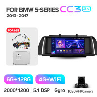 Штатна магнітола Teyes CC3 6+128 Gb BMW 5 Series F10 F11 NBT 2013-2017 9" 2k (L3)
