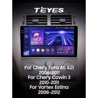 Штатна магнітола Teyes CC3 4+64 Gb Chery Fora A5 A21 2006-2010 Cowin 3 A21 2010-2011 Vortex Estina 2008-2012 9" 2k