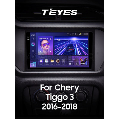 Штатная магнитола Teyes CC3 4+64 Gb Chery Tiggo 3 2016 - 2018 9" 2k