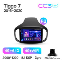 Штатная магнитола Teyes CC3 4+64 Gb Chery Tiggo 7 1 2016-2020 (F2) 10" 2k