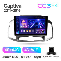 Штатна магнітола Teyes CC3 4+64 Gb Chevrolet Captiva 1 (F2) 2011-2016 10" 2k