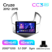 Штатна магнітола Teyes CC3 4+64 Gb Chevrolet Cruze J300 J308 2012-2015 9" 2k (L1)