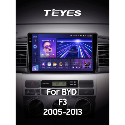 Штатна магнітола Teyes CC3 6+128 Gb BYD F3 1 2005-2013 9" 2k
