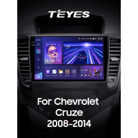 Штатна магнітола Teyes CC3 6+128 Gb Chevrolet Cruze J300 2008-2014 9" 2k