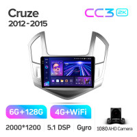 Штатна магнітола Teyes CC3 6+128 Gb Chevrolet Cruze J300 J308 2012-2015 9" 2k (L1)