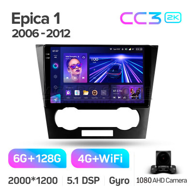 Штатная магнитола Teyes CC3 6+128 Gb Chevrolet Epica 1 2006 - 2012 9" 2k