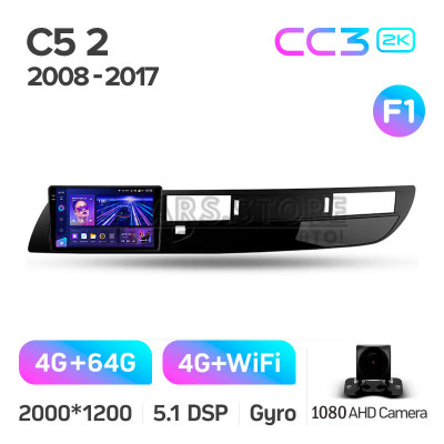 Штатна магнітола Teyes CC3 4+64 Gb Citroen C5 2 2008-2017 (F1) 9" 2k (L1)