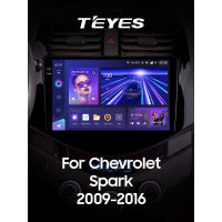 Штатна магнітола Teyes CC3 6+128 Gb Chevrolet Spark M300 2009 - 2016 (F1) 9" 2k