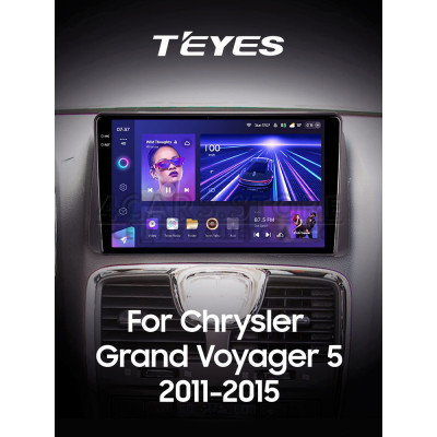 Штатна магнітола Teyes CC3 6+128 Gb Chrysler Grand Voyager 5 2011-2015 9" 2k (L1)