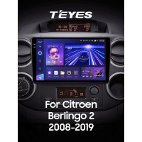 Штатная магнитола Teyes CC3 6+128 Gb Citroen Berlingo 2 B9 2008-2019 9" 2k