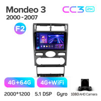 Штатная магнитола Teyes CC3 4+64 Gb Ford Mondeo 3 2000-2007 (F2) 9" 2k