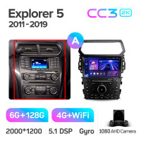 Штатная магнитола Teyes CC3 6+128 Gb Ford Explorer 5 2011 - 2019 (A) 10" 2k (L3)