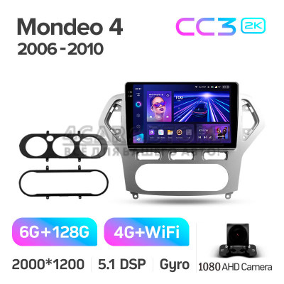 Штатная магнитола Teyes CC3 6+128 Gb Ford Mondeo 4 2006-2010 10" 2k
