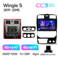 Штатна магнітола Teyes CC3 4+64 Gb Great Wall Wingle 5 2011-2015 10" 2k
