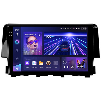 Штатная магнитола Teyes CC3 4+64 Gb Honda Civic 10 FC FK 2015-2020 9" 2k