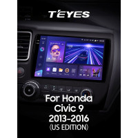 Штатная магнитола Teyes CC3 4+64 Gb Honda Civic 9 Middle East 2013-2016 9" 2k (L1)