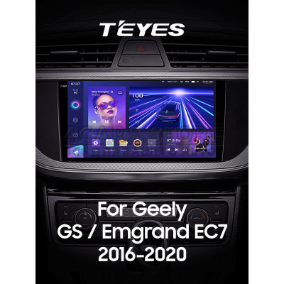 Штатна магнітола Teyes CC3 6+128 Gb Geely GS 2016-2020 Emgrand EC7 1 2018-2020 (F1) 9" 2k