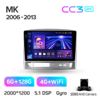 Штатна магнітола Teyes CC3 6+128 Gb Geely MK 1 2006-2013 9" 2k
