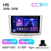 Штатная магнитола Teyes CC3 6+128 Gb GREAT WALL Hover Haval H6 2016-2018 10" 2k