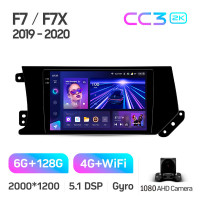Штатная магнитола Teyes CC3 6+128 Gb GREAT WALL Hover Haval F7 F7X 2019-2020 9" 2k