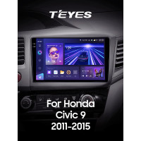 Штатная магнитола Teyes CC3 6+128 Gb Honda Civic 9 FB FK FD 2011-2015 9" 2k