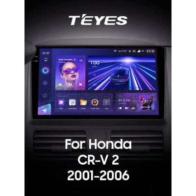Штатна магнітола Teyes CC3 4+64 Gb Honda CR-V 2 CRV 2001-2006 9" 2k