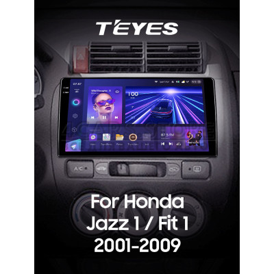 Штатна магнітола Teyes CC3 4+64 Gb Honda Jazz 1 GD Fit 1 2001 - 2009 9" 2k