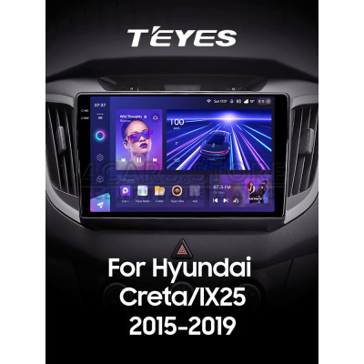 Штатна магнітола Teyes CC3 4+64 Gb Hyundai Creta IX25 2015-2019 10" 2k