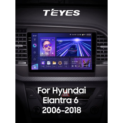 Штатна магнітола Teyes CC3 4+64 Gb Hyundai Elantra 6 2016-2018 (B) 9" 2k