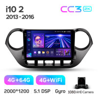 Штатна магнітола Teyes CC3 4+64 Gb Hyundai i10 2013-2016 9" 2k (L1)