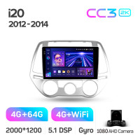 Штатна магнітола Teyes CC3 4+64 Gb Hyundai i20 2 2012-2014 9" 2k