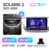 Штатна магнітола Teyes CC3 4+64 Gb Hyundai Solaris 2 2017-2020 (A) 9" 2k