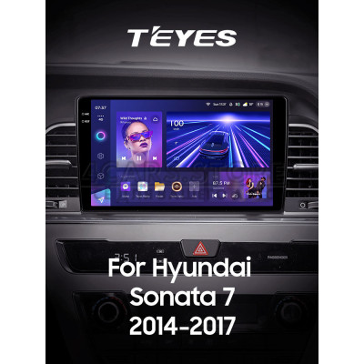 Штатна магнітола Teyes CC3 4+64 Gb Hyundai Sonata 7 LF 2014-2017 (B) 9" 2k