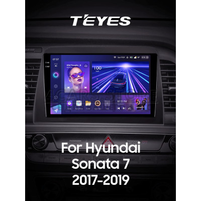 Штатна магнітола Teyes CC3 4+64 Gb Hyundai Sonata 7 LF 2017-2019 9" 2k