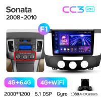 Штатна магнітола Teyes CC3 4+64 Gb Hyundai Sonata NF 2008-2010 (F1) 9" 2k